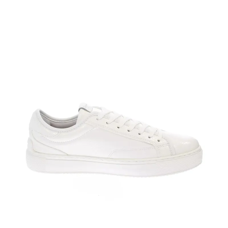 Pepe Jeans Adams Snaky Low Top Skateboard Shoes Women's White-1