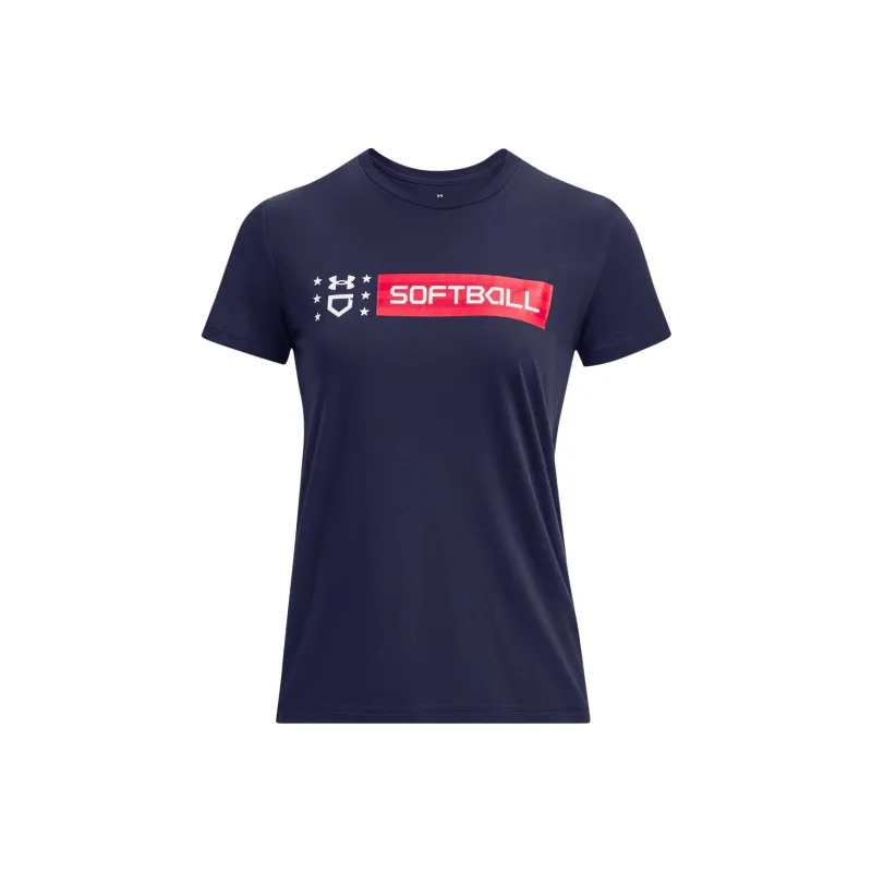Under Armour Freedom Collection T Shirts Women's Blue-0
