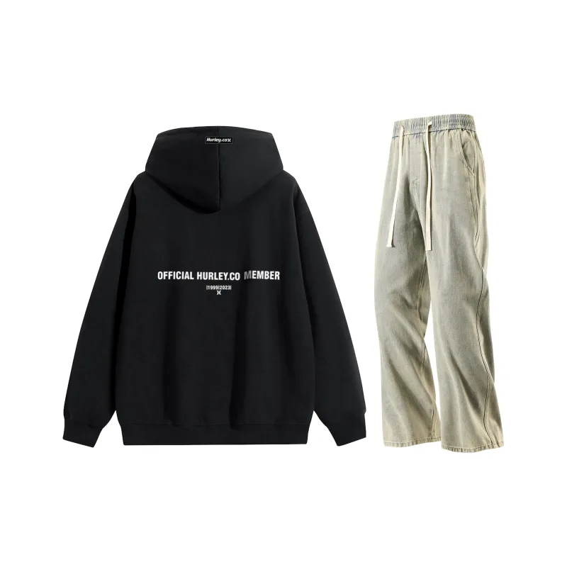 Hurley Sweatshirt Sets Unisex-28