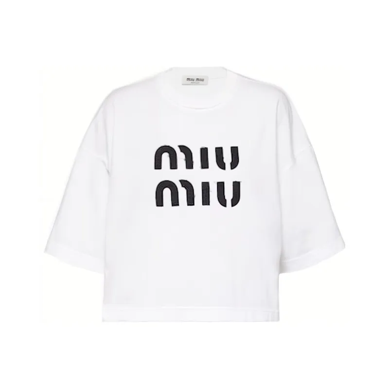 MIU MIU FW22 T Shirt Women's White-0