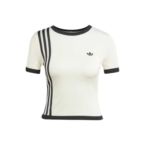 Adidas Originals Knitted 3 Stripes Short Tee