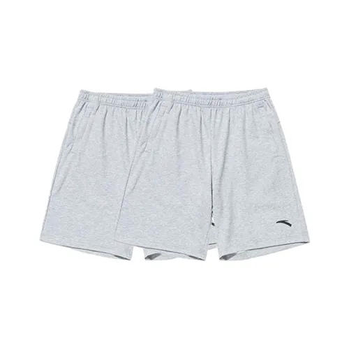 Anta Loose Fit Shorts Summer Men's 2 Pack Gray
