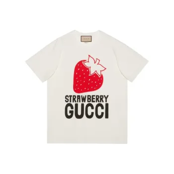 GUCCI Drop Shoulder Sleeve T Shirt Women's White