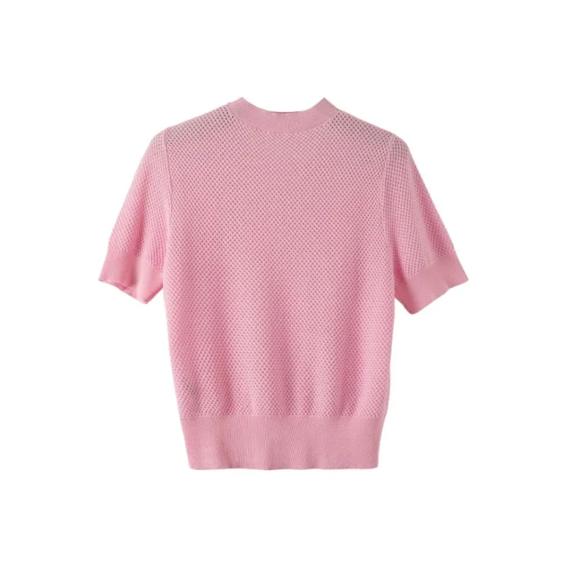 Late White Knitwear Women's Pink-1