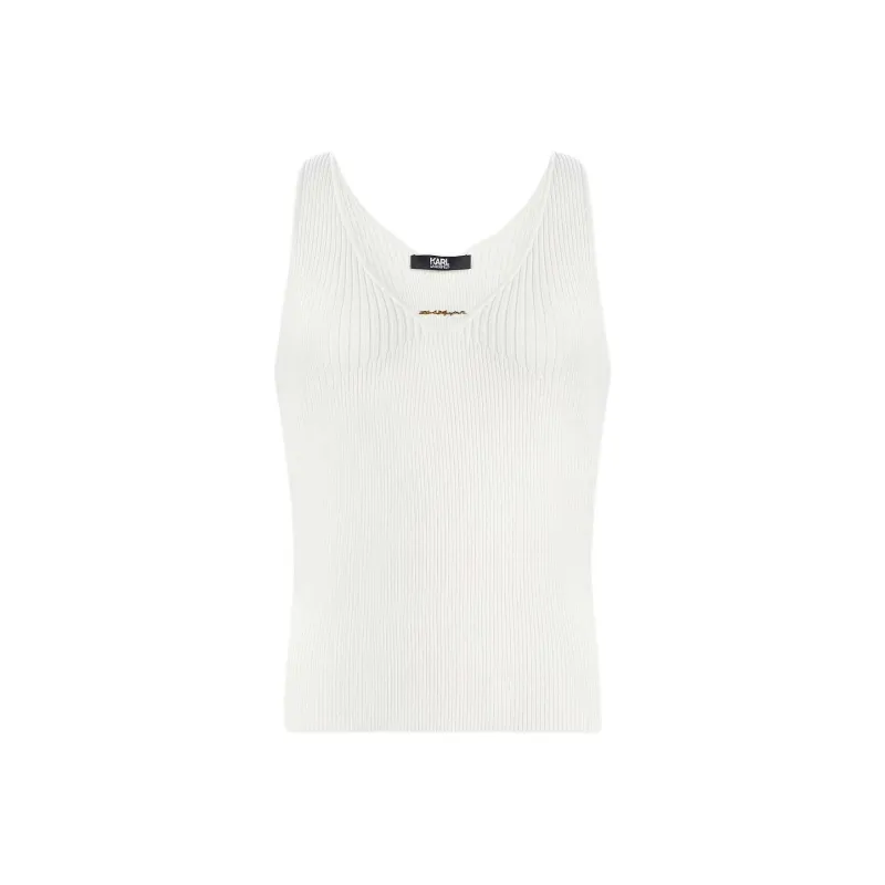 KARL LAGERFELD FW24 Tank Top Women's White-0