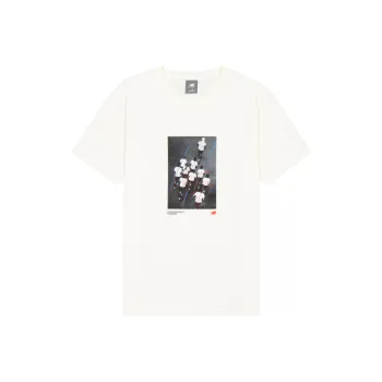 New Balance Runners T Shirt Men's Ivory White