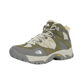 THE NORTH FACE Sierra Anti Slip Wear Resistant Mid Top Hiking Shoes Unisex Beige Gray Green