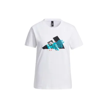 Adidas CNY Collection Set in Sleeve T Shirt Women's White