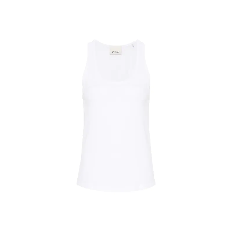 ISABEL MARANT Malia Cotton Tank Top-0
