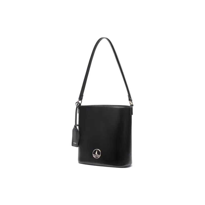 NAVIGARE Cow Split Leather Bucket Bag, Shoulder Bag Regular Women's Multicolor-5
