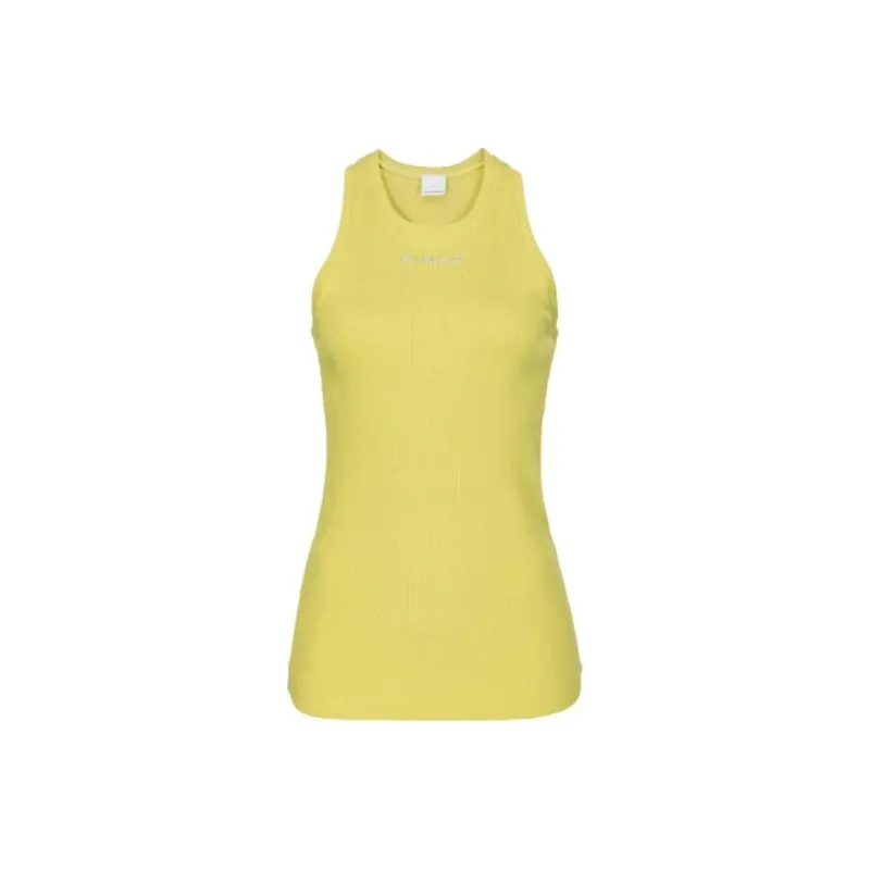 PINKO Logo Lettering Ribbed Vest-0