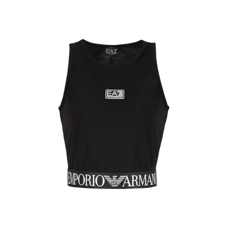 EMPORIO ARMANI EA7 SS24 Tank Top Women's Black-0