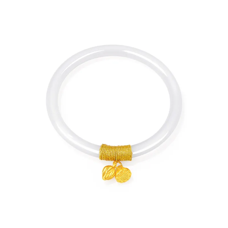 Lao Feng Xiang Chalcedony Bangles Women's-0