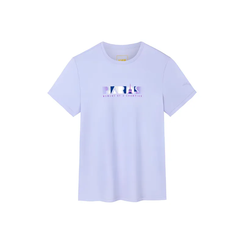 Anta Variety Training Collection T Shirt Women's Light Fragrant Purple-0