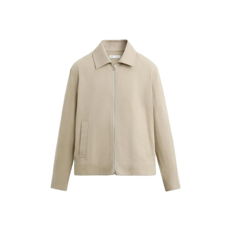 ZARA Jackets & Coats Men's Light Beige-0