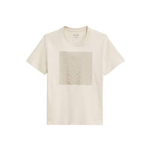 COACH T Shirts Women's Beige