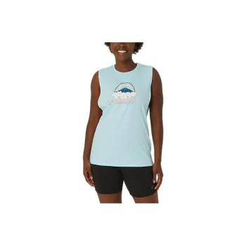 Asics T-Shirts Women's Blue