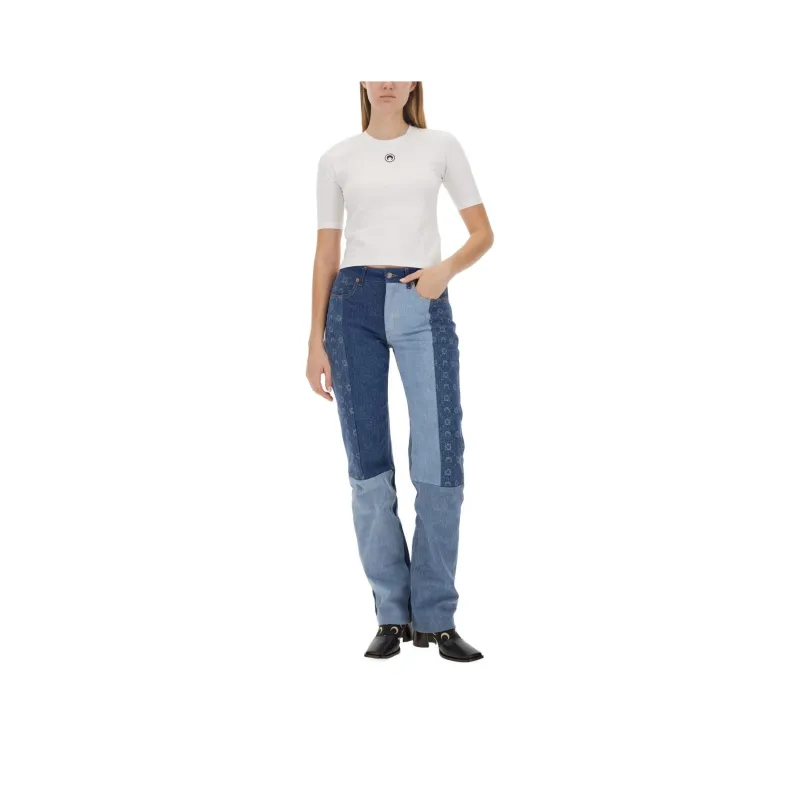 Marine Serre Regular T-Shirt Women's White-0