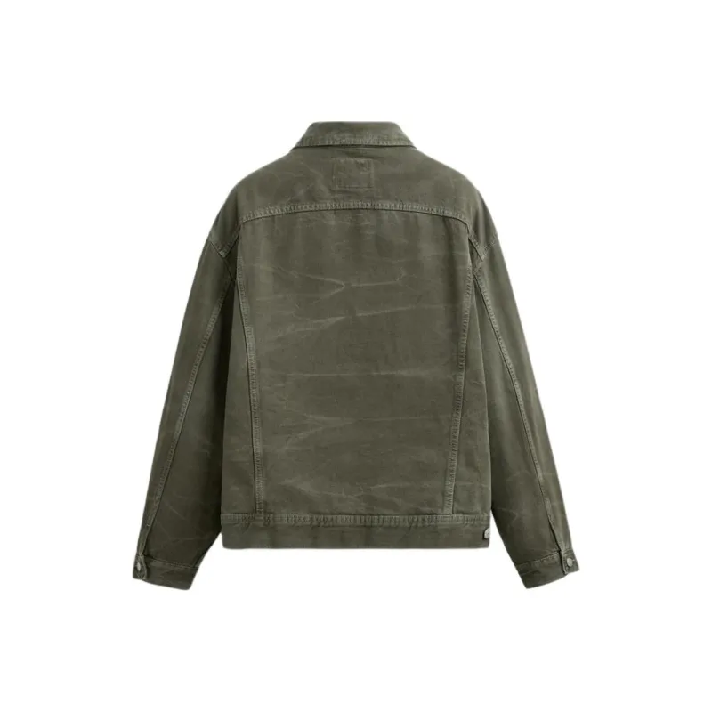 ZARA Denim Jackets Men Khaki-1