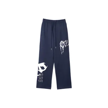 Revenge x JUICE WRLD Casual Pants Unisex Navy Blue