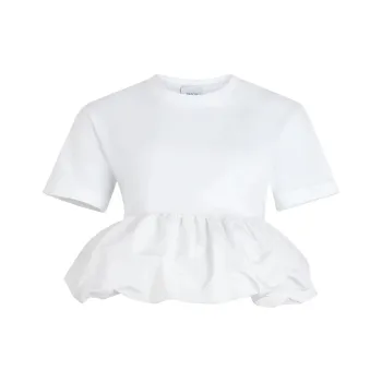 Patou Ruffle hem T shirt