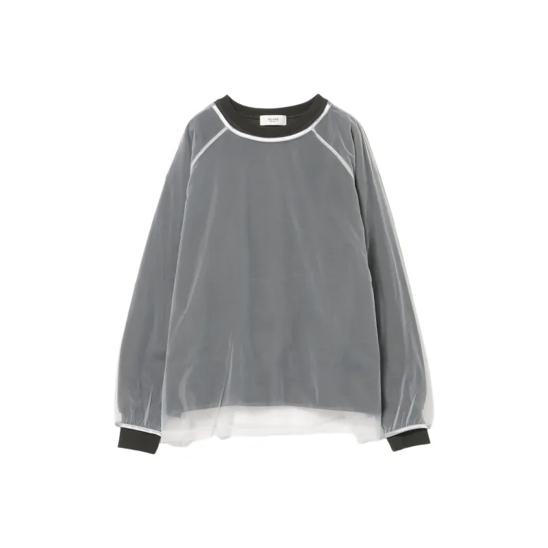 Beams T Shirts Women's Gray-0