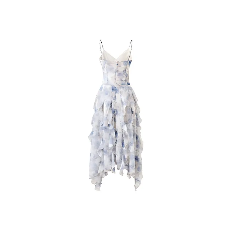 PAZZO Slip Dresses Women's Blue-1