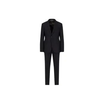 EMPORIO ARMANI Single breasted Slim fit Suit In Brushed Stretch Light Wool
