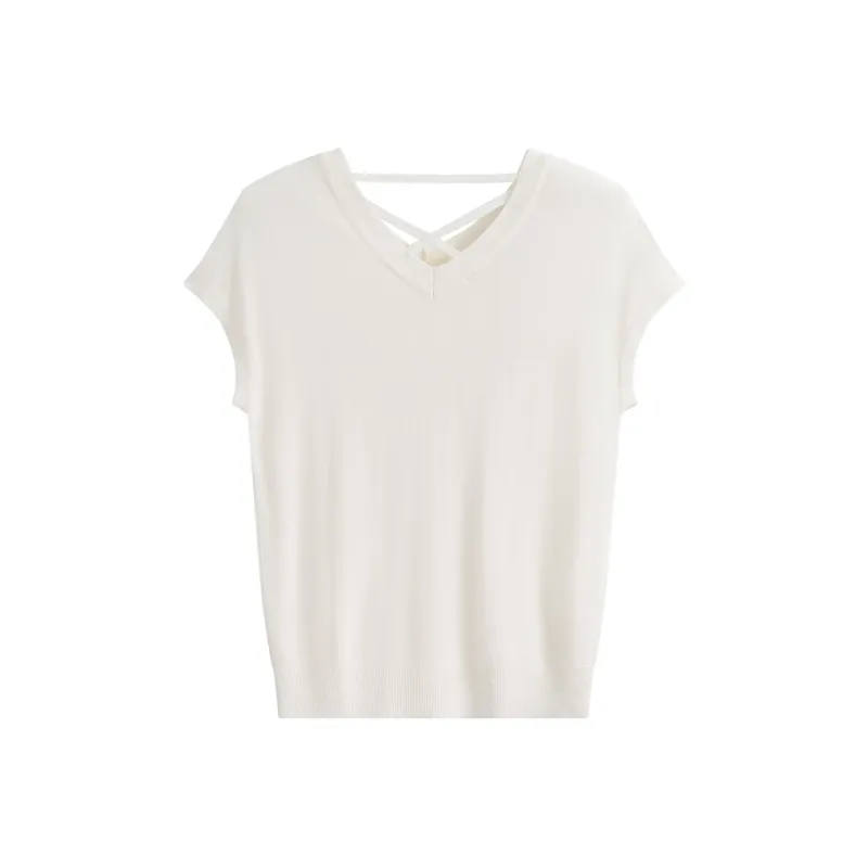She Enjoys Regular T Shirt Women's Milk White-1