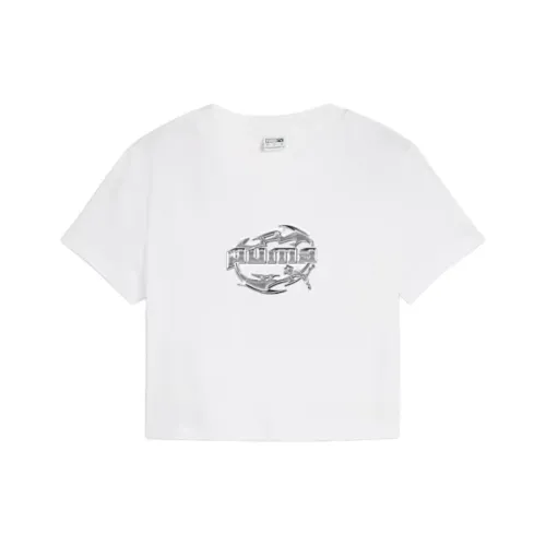 PUMA GRAPHICS T-Shirts Women's White