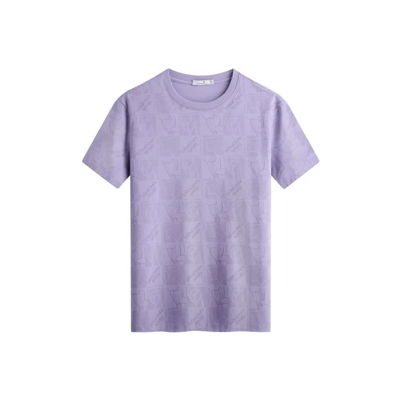Dance With Wolves T Shirt Men's Light Purple-0