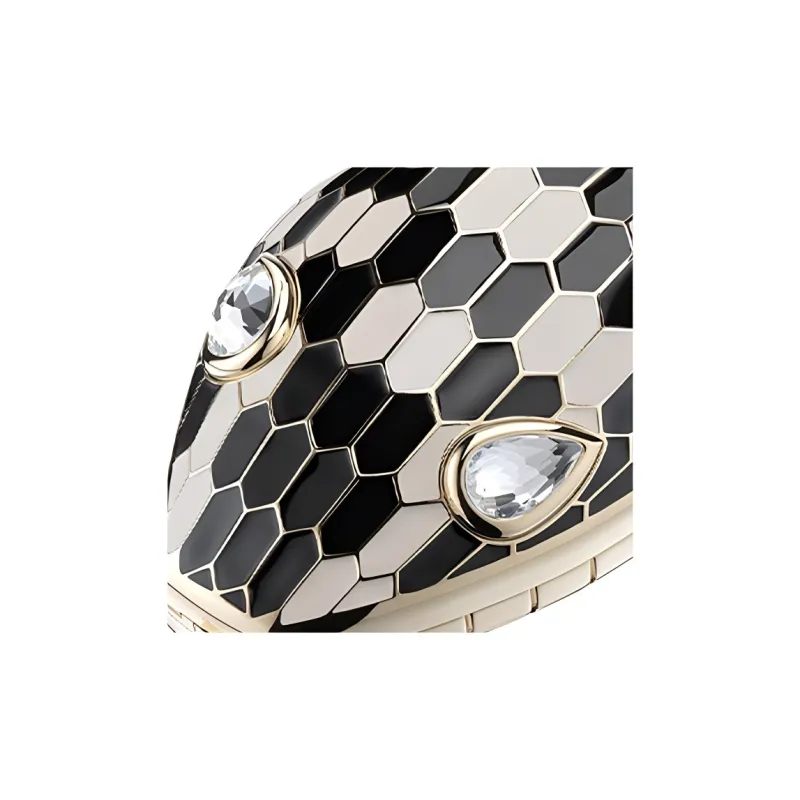 BVLGARI Mary Katrantzou X BVLGARI Metal Clutch Women's Black White-2