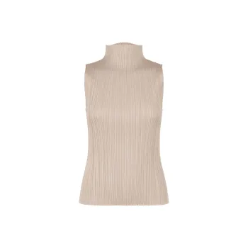 PLEATS PLEASE ISSEY MIYAKE FW24 Tank Top Women's Beige