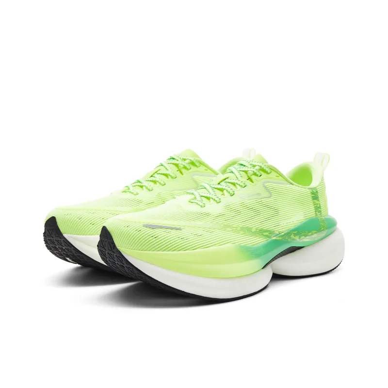 PEAK Abrasion Resistant Rebound Cushioning Low Top Running Shoes Men's Neon Green-2