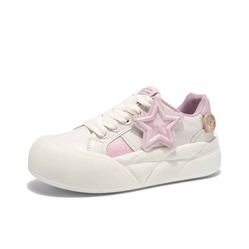 VAEL Lotus Pond At Night Low Top Skateboard Shoes Women's-8