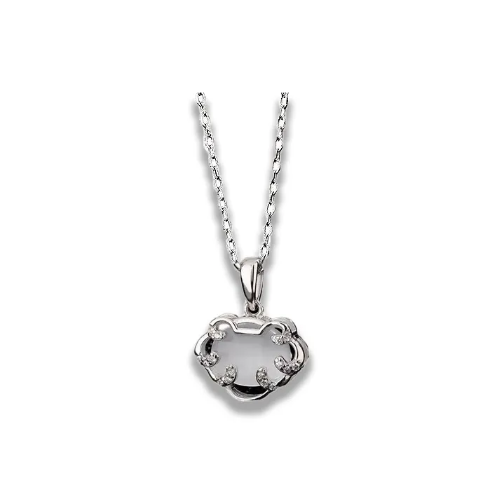 Datang Guoding Chalcedony Jade Necklaces Women's-0