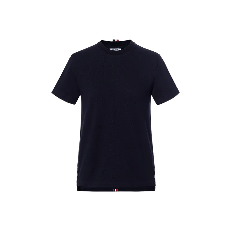 THOM BROWNE Asymmetric Hem T Shirt-0