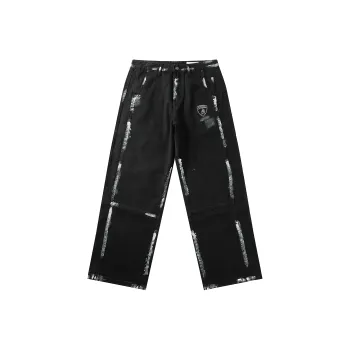 Automobili Lamborghini Casual Pants Unisex Black