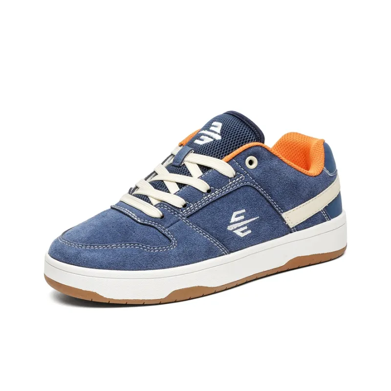 Sharp Crowds Slip Resistant Cushioning Abrasion Resistant Low Top Skateboard Shoes Unisex Sapphire Blue-1