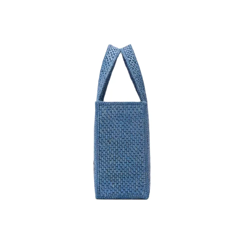 LOEWE Font Tote Plant Material Tote Bag, Shopping Bag, Handbag Trumpets Women's Light Blue-3