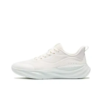 Erke Cushioning Slip Resistant Low Top Casual Running Shoes Women's White