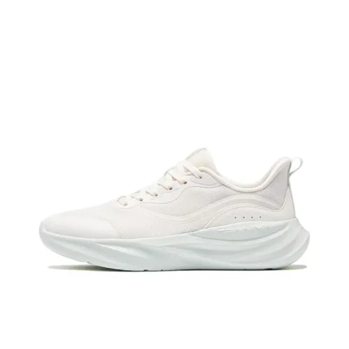 Erke Cushioning Slip Resistant Low Top Casual Running Shoes Women's White