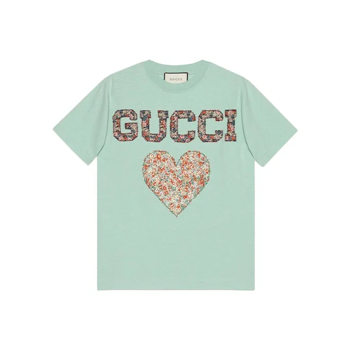 GUCCI T Shirts Women's Sky Blue-0