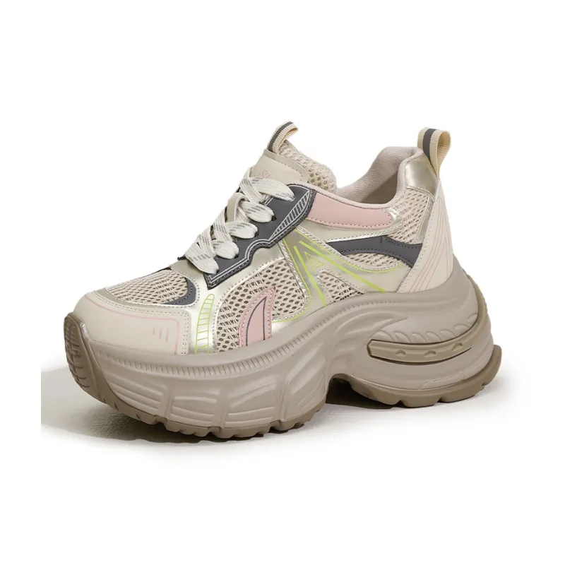 Milan Love Song Cushioning, Slip Resistant, And Abrasion Resistant Low Top Chunky Sneakers Women's-14