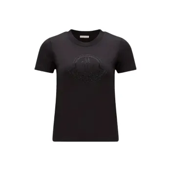 Moncler Logo Embellished Crewneck T Shirt