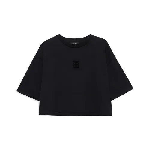 Anine Bing Myers Cropped T Shirt