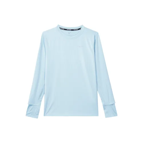Nike Set in Sleeve T Shirt Women's Ecstasy Ocean Blue/Silver