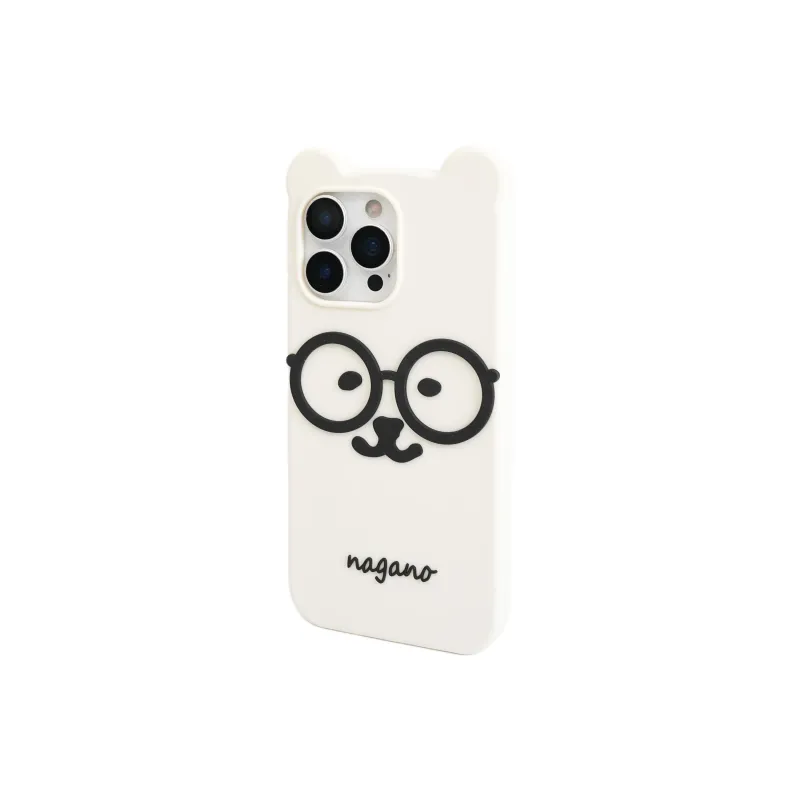 Wei Xin Silicone Material Black Glass Bear Phone Cases Compatible With IPhone 16/15 Pro Max/Apple 13/14 Pro/Max-2