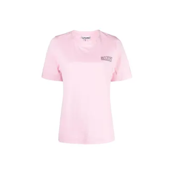 GANNI T Shirts Women's Pink