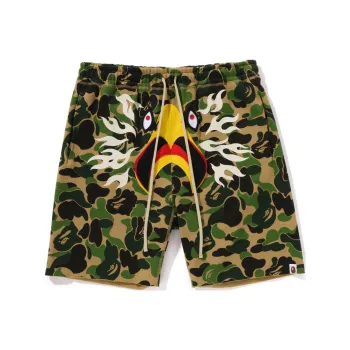 A BATHING APE X Readymade Abc Camo Eagle Wide Sweat Shorts